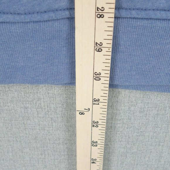 Old Navy Sweater Mens Extra Large Blue Long Sleeve 1/2 Zip Mock Neck Pockets - Picture 8 of 10